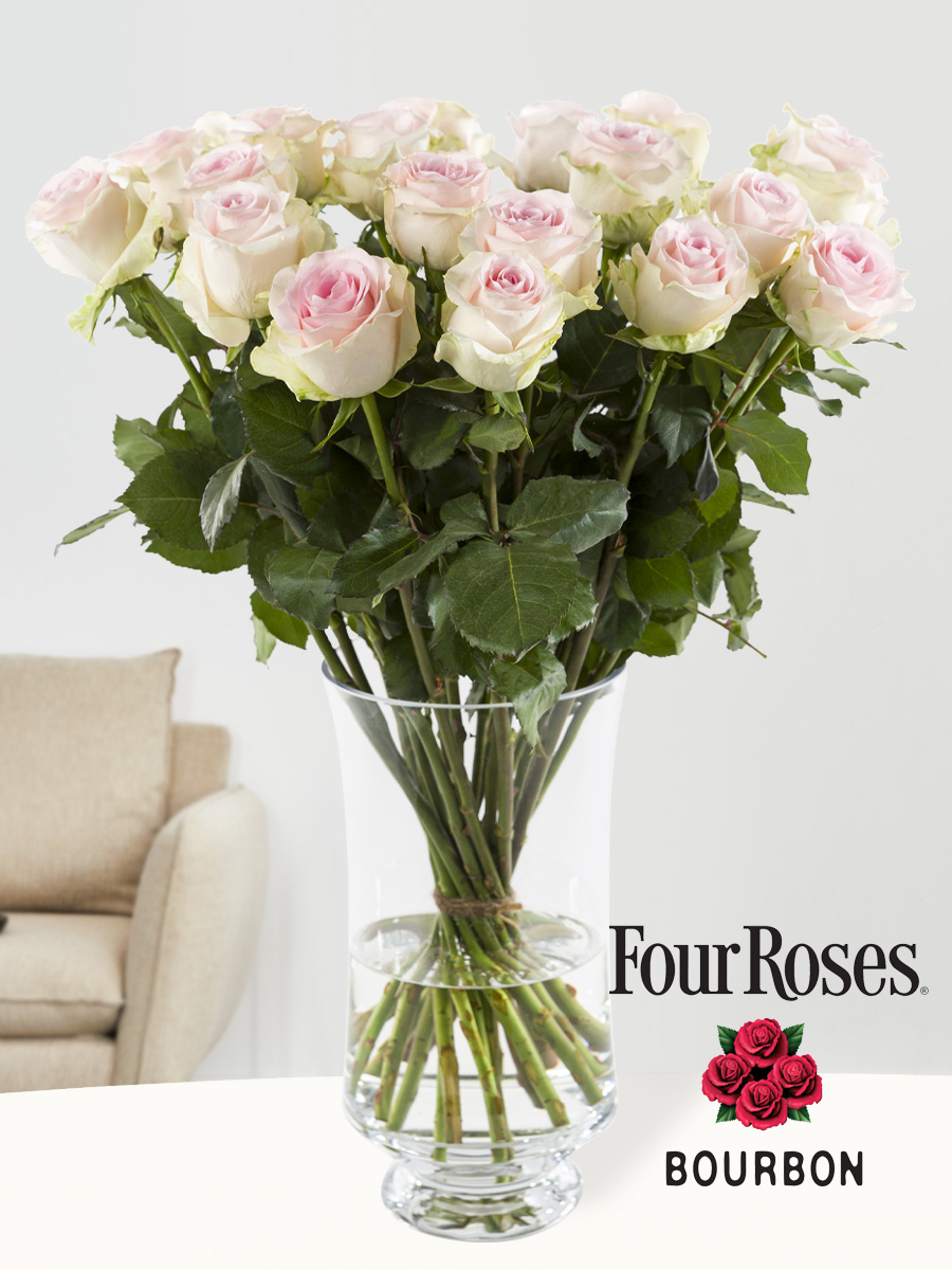 20 zachtroze rozen - Sweet Revival