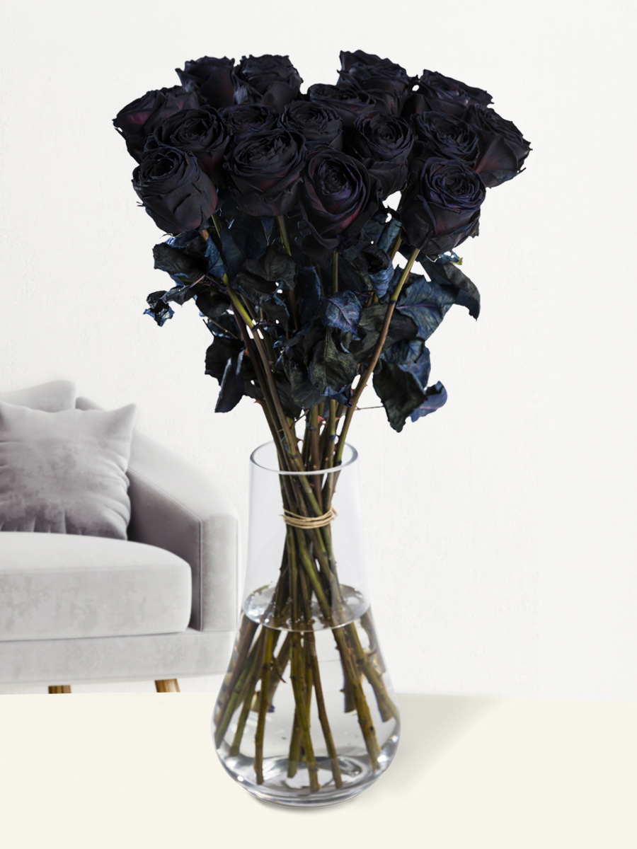 20 zwarte rozen