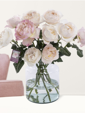 10 roze David Austin rozen