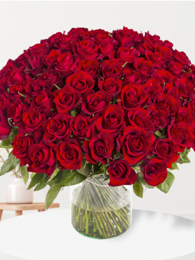 100 rode rozen