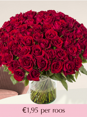 Kies je aantal rode rozen - EverRed - 102 t/m 500