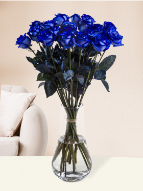 20 blauwe rozen