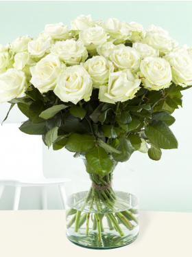 20 witte rozen - Avalanche