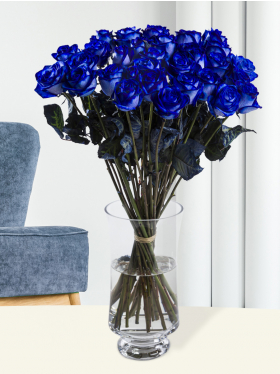 30 blauwe rozen