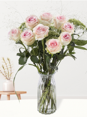 Geboorteboeket roze