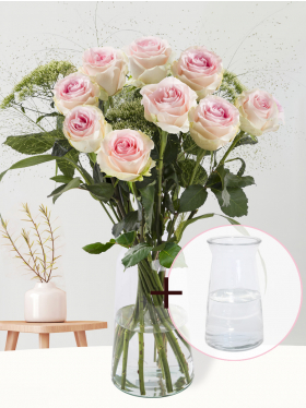 Geboorteboeket roze