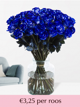 10 tot en met 49 blauwe rozen