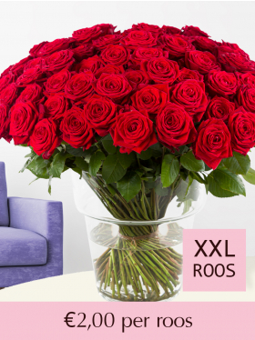 100 tot en met 499 rode rozen - Red Naomi