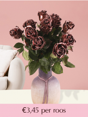 Koperkleurige waxrozen - Kies je aantal - 10 t/m 99 rozen