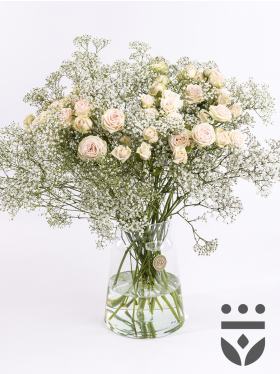 Pastel centrepiece - Zilver | Medium