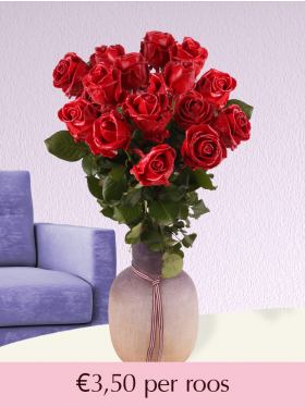 Rode waxrozen - Kies je aantal - 10 t/m 99 rozen