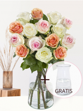 Rozenboeket Lena - Gratis glasvaas