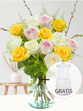 Voorjaarsboeket + gratis vaas