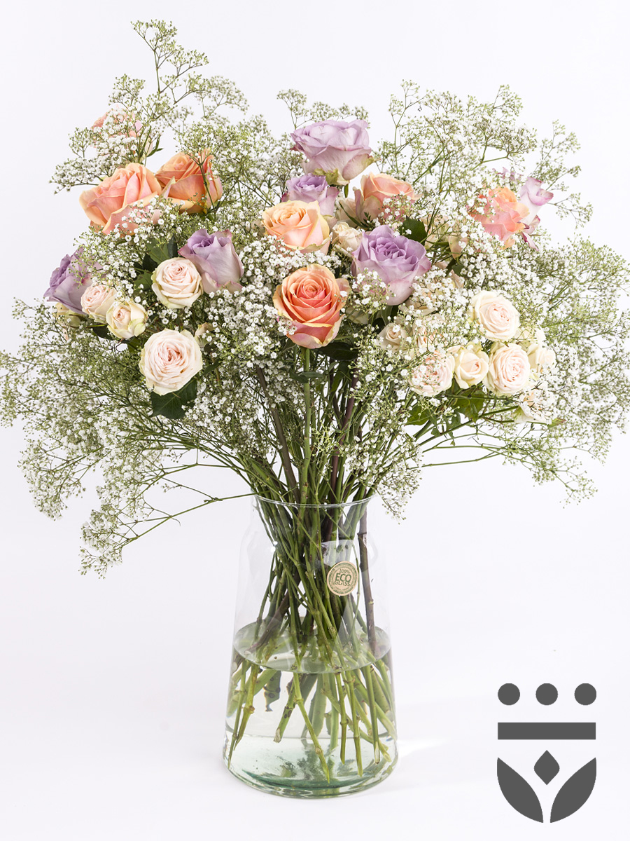 Pastel plus centerpiece - Zilver | Large afbeelding
