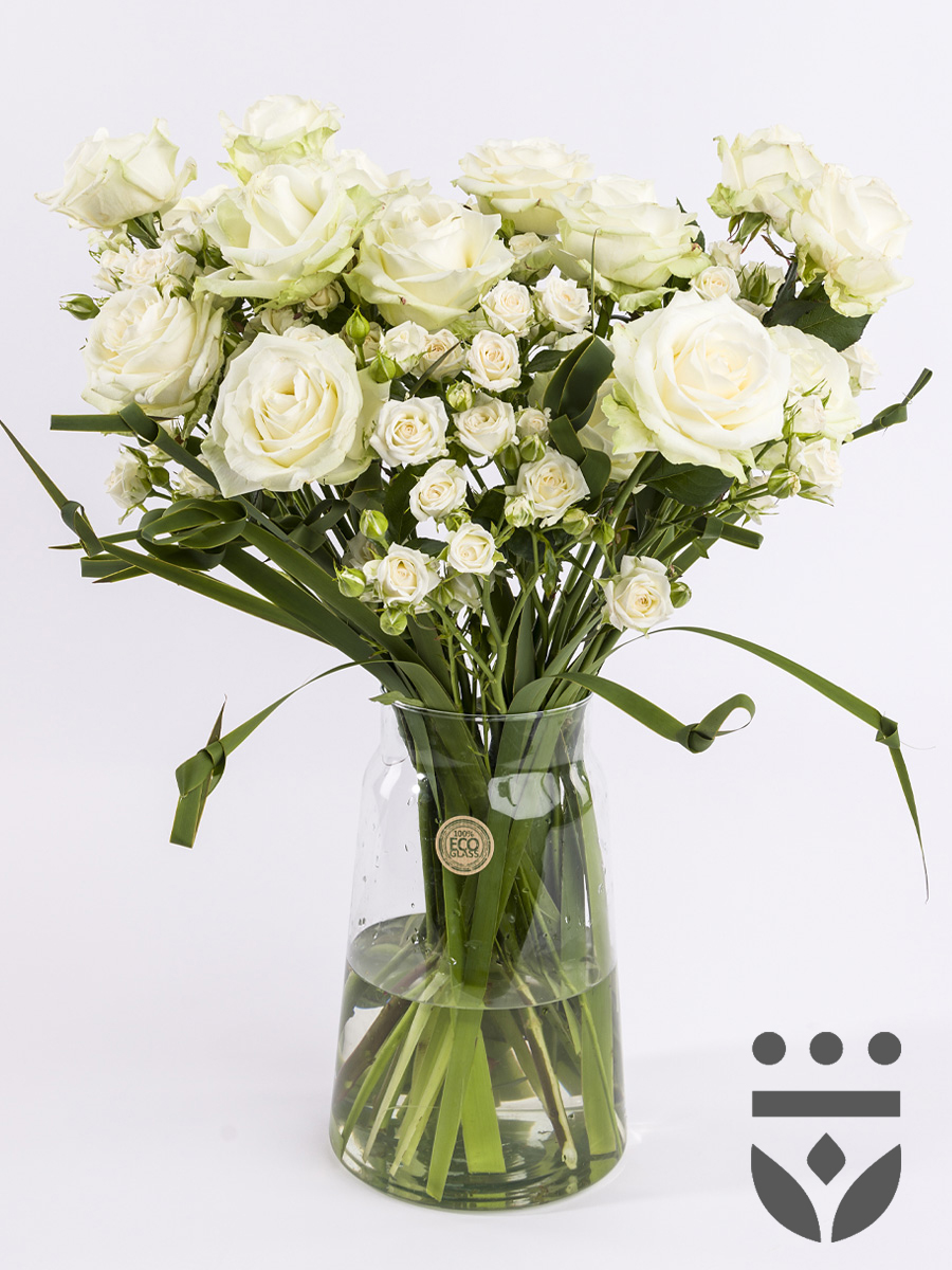 Wit centerpiece - Goud | Large