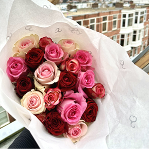 Rozenboeket roze-rood