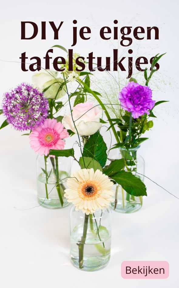 DIY je eigen tafelstukjes DIY tafelstukjes