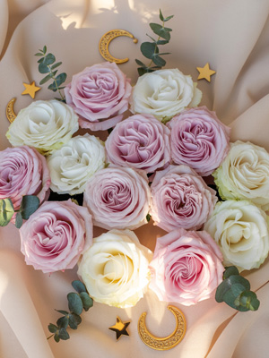 Eid Mubarak met rozen