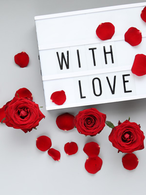 Romantisch met rozen