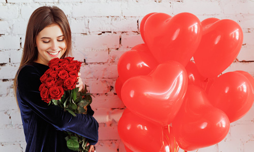 Valentijnsdag met rozen Rozen voor Valentijnsdag