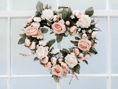 Bruiloft decoratie met rozen