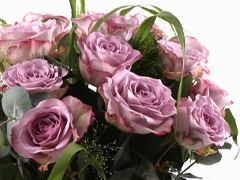 Lavendelkleurig rozenboeket