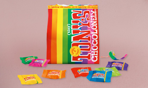 Tony's Chocolonely en rozen Tony's Chocolonely en rozen