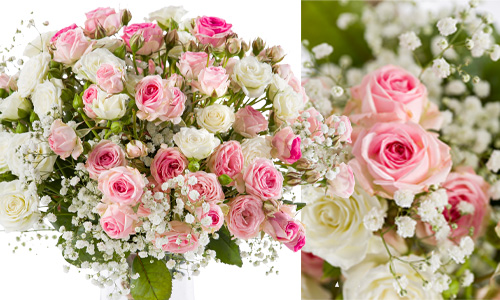 Zakelijk roze rozen bestellen